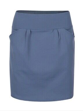 Women's Grey Heather Ultra Soft Stretch Skort Medium. blue